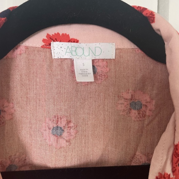 Floral mixed print short sleeve button down - Abound - size S - Picture 2 of 4